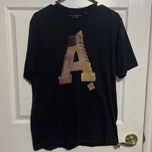 🔥🔥 AKOO BRAND & MFG. CO. - Black “Boot” Tee - Men Sz M - EXCELLENT Condition